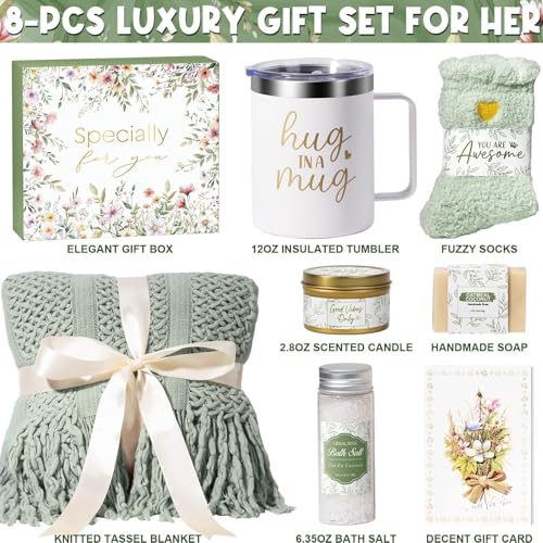 Self Care Gifts for Women Get Well Soon Gifts, Birthday Gifts for Women Care Package, Sympathy Gift Baskets Spa Gifts Th - Additional View