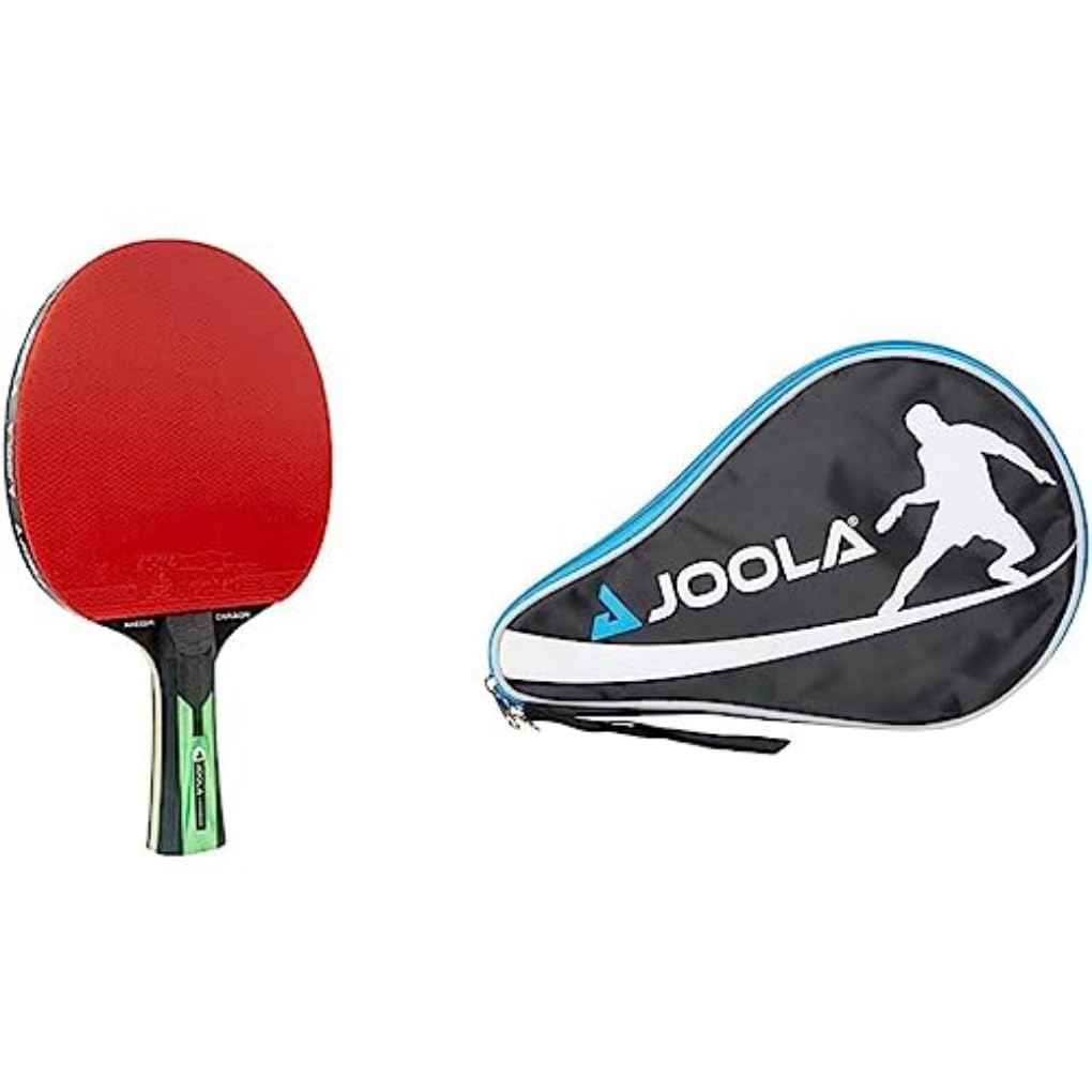 JOOLA Raquette de ping-Pong Infinity Carbon Raquette de ping-Pong de compétition Professionnelle approuvée par l'ITTF & Pocket Housse pour Raquette de Tennis de Table