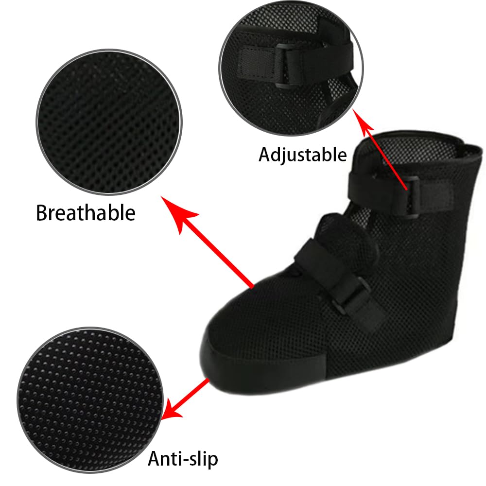 AUSTYLCO Adjustable Walking Boots Recovery Cast Shoe Covers Medical Boots,Post Op Shoe with Waterproof Leg Cast Cover,Suitable for Foot Sprains Ankle Fractures Toes,Suitable for Left and Right Feet