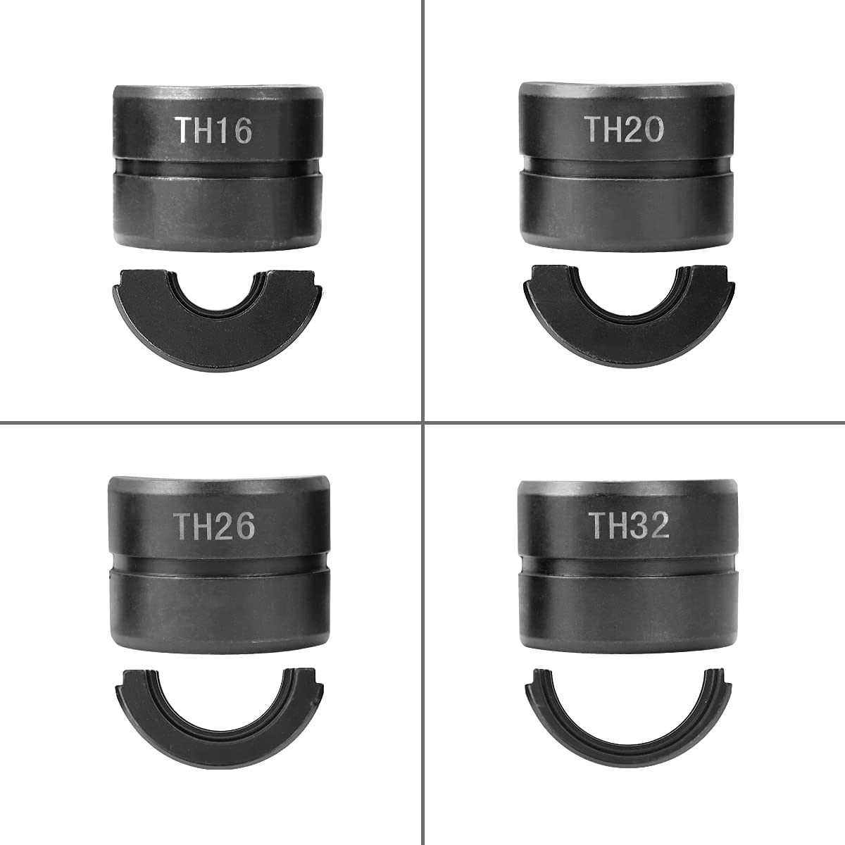 Alicates Prensadores de Tuberías, Crimpadora Hidráulica Multicapa, TH16, TH20, TH26, TH32mm, con Cabeza 360° Giratorio, para Tubo de Aluminio-plástico, Tubo de Acero Inoxidable