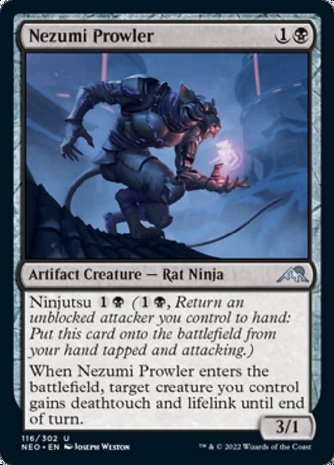 Magic the Gathering - Nezumi Prowler (116) - Lámina - Kamigawa Dinastía Neón