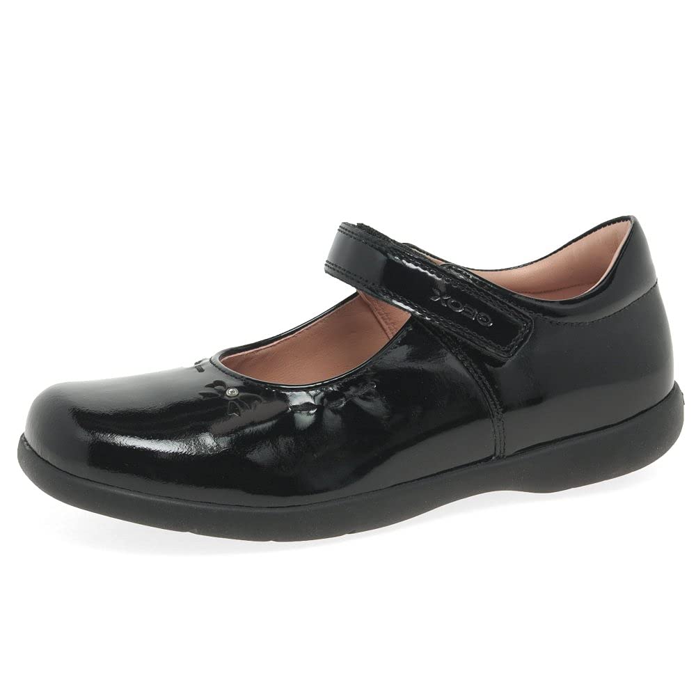 Geox Girls J Naimara Ballerina, Black, 10 UK