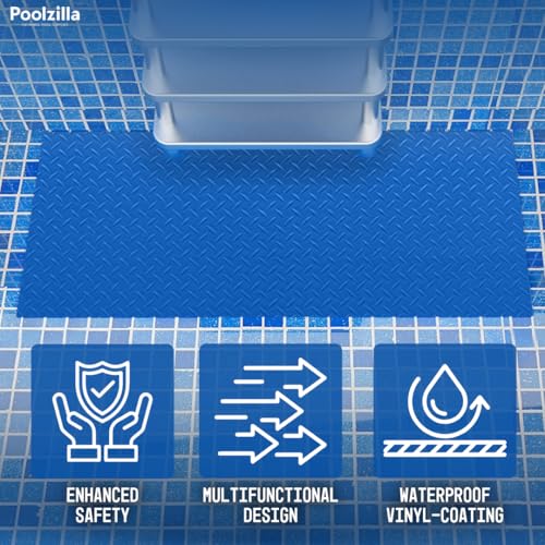 Tapete protector antideslizante para escalera de piscina 36" x 9" miniatura 3