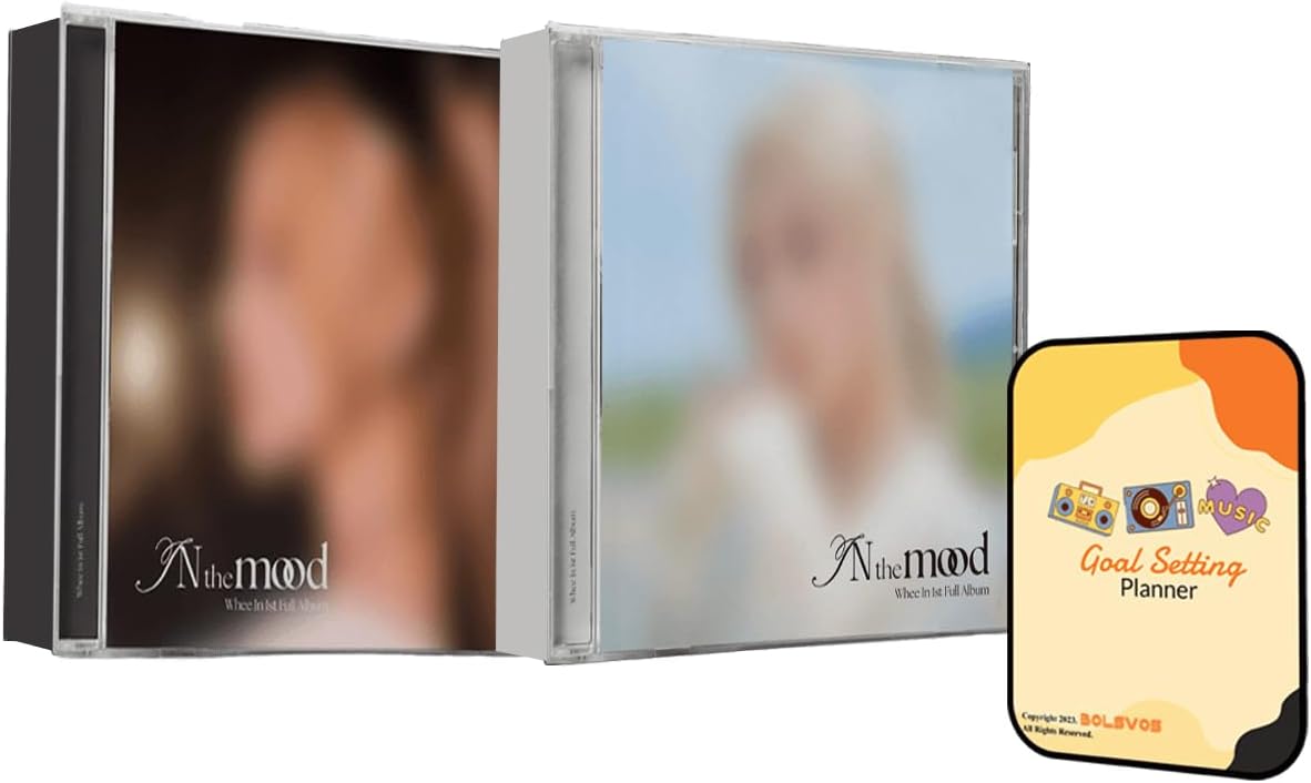 in The Mood Whee in Album [Black + White (2 Jewel ver) Full Album Set]+Pre Order Benefits+BolsVos K-POP Inspired Digital Planner, Digital Sticker Pack (1st Full Album)