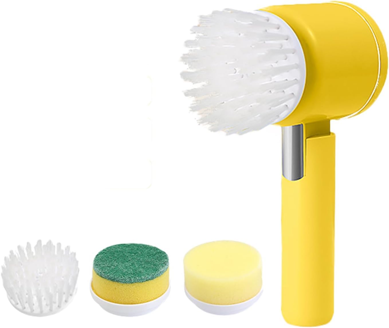 ARTSZY Electric Spin Scrubber Folding Electric Cleaning Brush for Bathroom Rechargeable Shower Scrubber Power Scrubber Cordless with 3