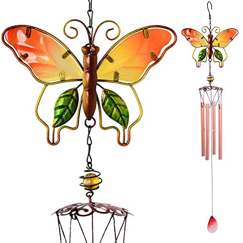 zhengshizuo Wind Chimes Outdoor,Gifts for mom,Butterfly Wind Chimes,Outdoor Decor, mom Gifts,Thanksgiving Gift, Grandma Gifts,Unique Wind Chimes,Memorial Wind Chime