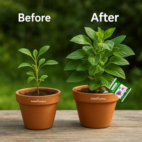 Image of Indian Gardens - Growth booster | Leaf growth enhancer | Organic growth booster | Vegetable growth fertilizer | Tree growth enhancer | Stronger roots fertilizer (400 Grams)