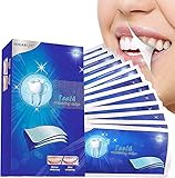 White Stripes, White Stripes Zähne Bleaching Stripes, 28pcs Gel ZäHne Aufhellen Professionelle Kit, Oral Hygiene Pflege Streifen für Falsche ZäHne Veneers Zahnarzt Bleichen Gel