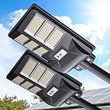 AMNICOOK 600W Solar Street Lights Outdoor Dusk to...