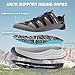 Men's Orthopedic Close Toes Hiking Sandals: Arch Support Foot Heel Pain Relief Comfortable Indoor Walking Shoes, Casual Plantar Fasciitis Fashionable Rivers Trekking Summer Sandals Grey Size 10