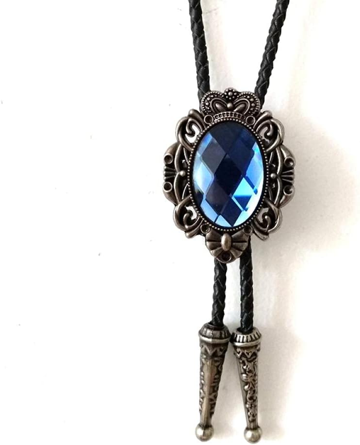 [BDUBZ] Bolo Tie ラインストーンクラウンアートメンズネクタイメンズレディースジュエリーファッションアクセサリー西部デ