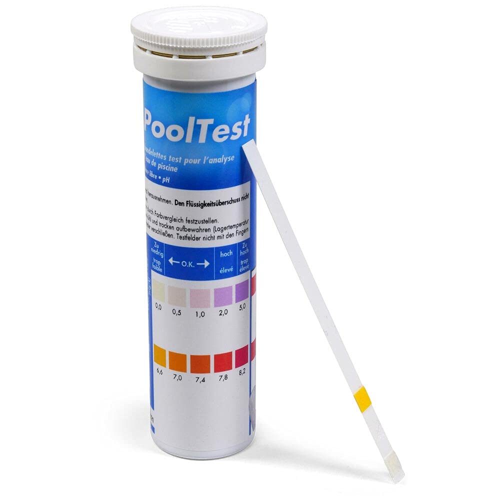 Cristal Pool Set - 20 g Chlor MultiTabs 1 kg - Chlorgranulat 1 kg - pH-Senker 1,5 kg Teststreifen 50 STK.- Dosierschwimmer - inkl. Pflegebroschüre