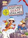 Achtung!: Steiler Schulweg: Einfach Lesen Lernen | Escape-Buch zum Mitmachen für Leseanfänger*innen ab 6 | Mit mehrfach spielbaren Rätseln, Labyrinthen und Suchbildern