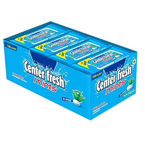 Center Fresh Mint, Sugarfree Peppermint Flavour, 108 Grams- Pack ...