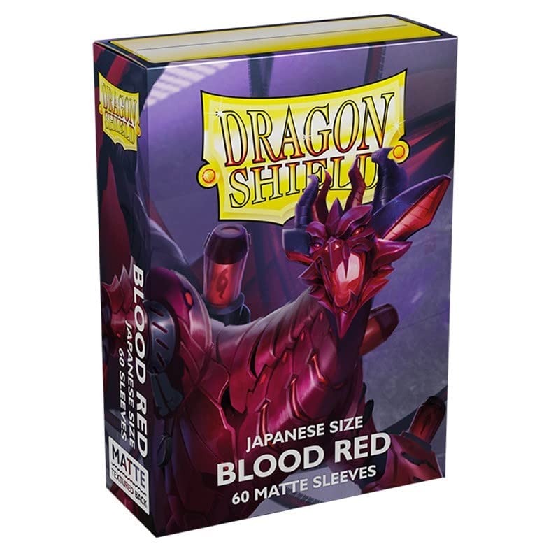 Dragon Shield Matte Mini Japanese Blood Red 60 ct Card Sleeves Individual Pack : Toys & Games