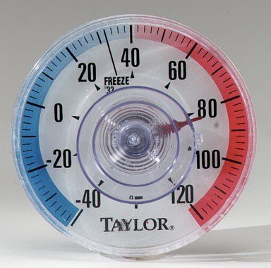 Taylor Window Thermometer -40 to 120 Deg F 3-1/2