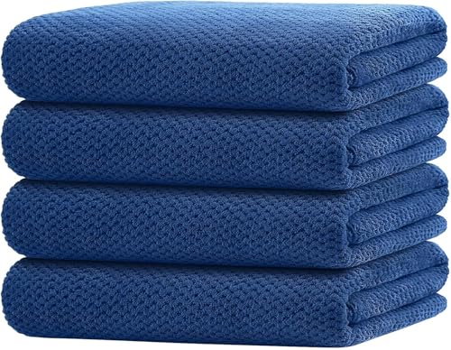 La Mejor Selección de Toallas azules los 10 mejores. 39 YOKNETIG Toallas de Baño,4pcs Toallas Microfibra Suaves y Ultra Absorbentes, Toalla Gimnasio Secado Rápido,Toalla Playa Multipropósito para Baño, Camping, Hotel, Gym y SPA,...