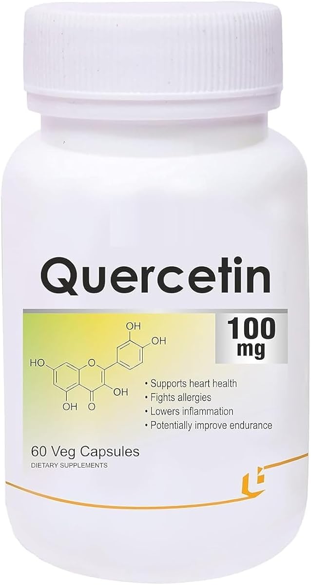 Generic NP Quercetin 100mg- 60 Veg Capsules, nutritional supplement, multivitamins, vitamin capsules, for men, women and adults, best health supplements