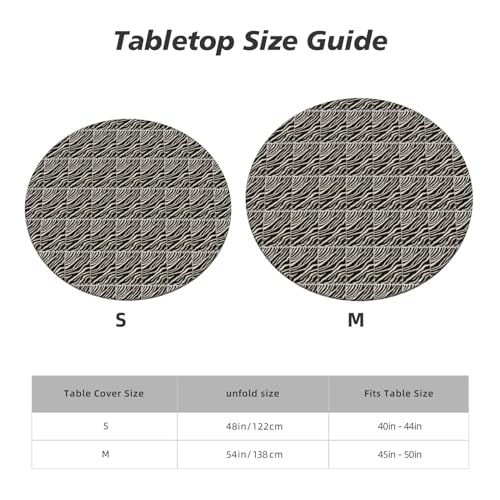 Nappe ronde élastique anti-glisse : la solution pour table d'extérieur - 6