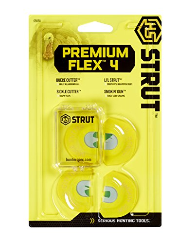 Hunters Specialties HS-STR-05930 Strut Realistic Sounds Premium Flex Four Turkey Diaphragm Mouth Calls Combo thumb #1