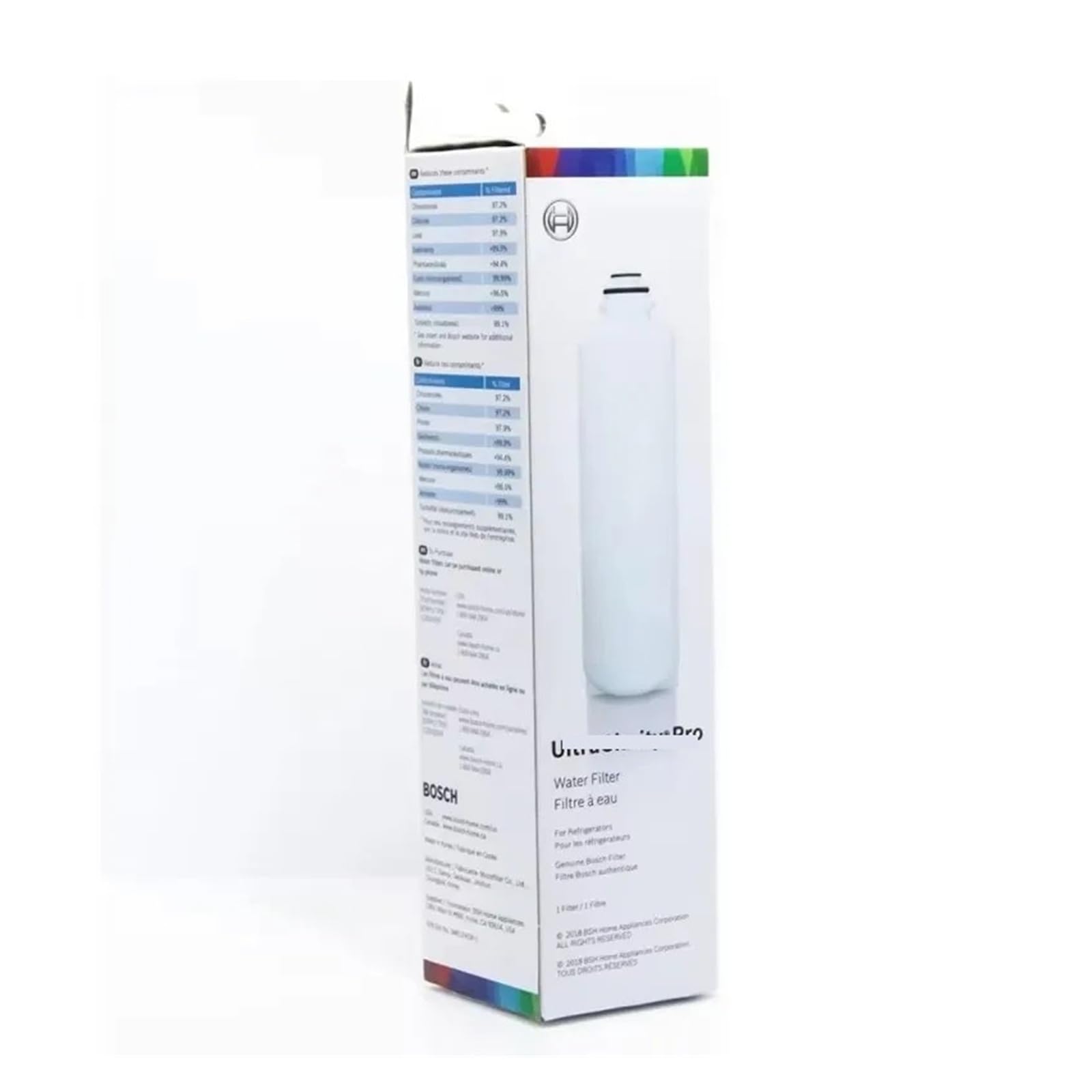 Reemplazo De Filtro De Agua For Refrigerador, Compatible con Bosch, UltraClarity Pro, BORPLFTR50, BORPLFTR55, RA450022, 12033030(3pcs)