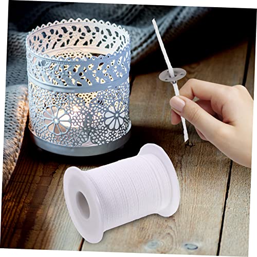 Mechas de algodón para velas 10 piezas con pestañas y preenceradas miniatura 7
