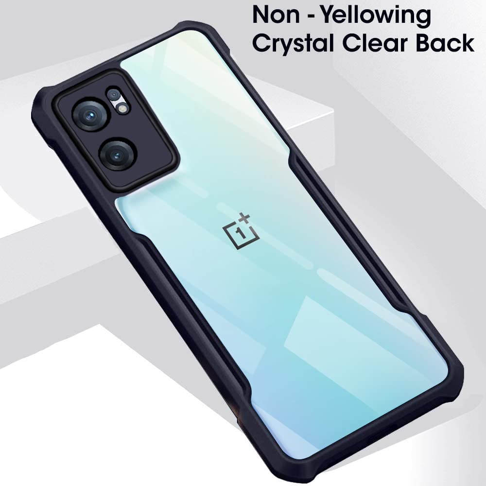 TheGiftKart Shockproof Crystal Clear Back Cover Case for OnePlus Nord CE 2 5G | 360 Degree Protection | Hard Transparent Back Cover Case for OnePlus Nord CE2 5G (PC & TPU, Blue Bumper) 2