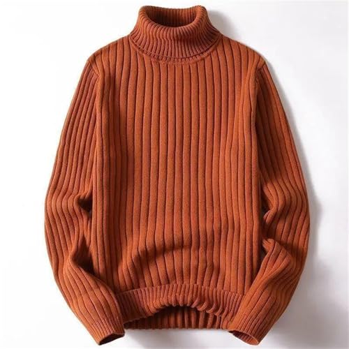 Mens Turtleneck Sweater Knittde Pullovers Fall Winter Long Sleeves Slim Fit Warm Knitted Pullovers Tops4