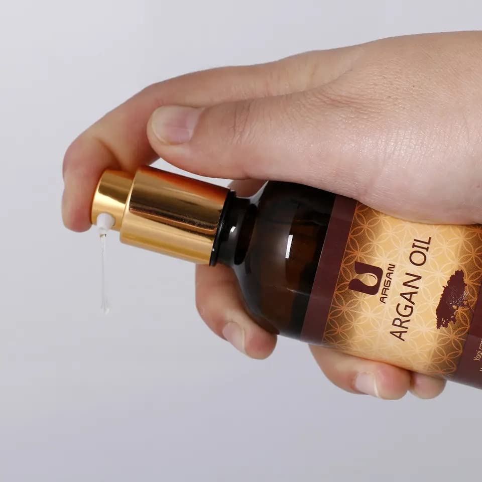 Organ Oil Morocco Organic Hair & Body Serum 100ml - Sulfate Free Argan Oil for Color Treated, Damaged, Curly and Dry Hair
