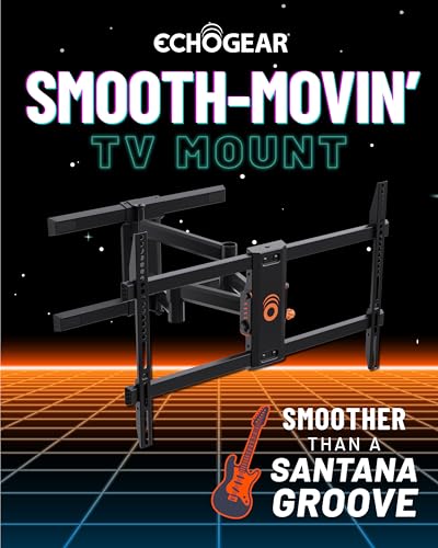 ECHOGEAR Full Motion Articulating TV Wall Mount Bracket for TVs Up to 82