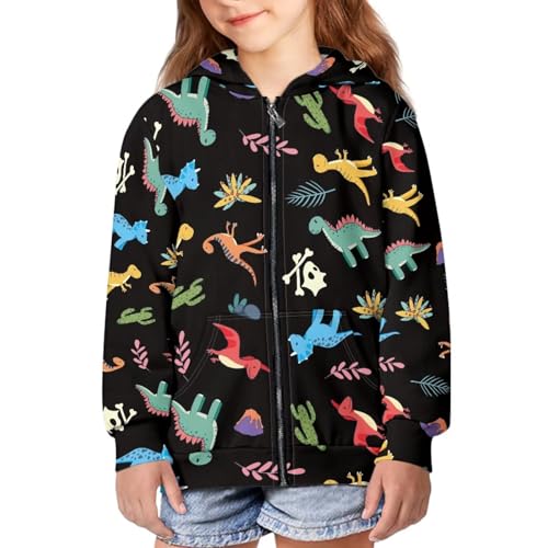 Image of Zipper Hoodie for Kids Full Zip Up Sweatshirt Active Coat Hooded Pullover with Pockets Size 6-16 Boys Girls