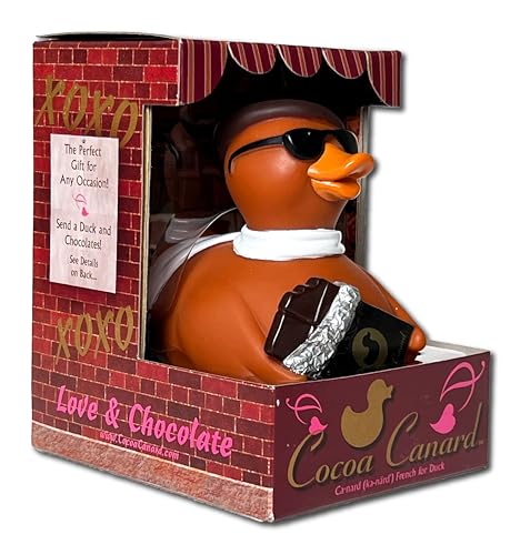 CelebriDucks - Cocoa Canard Chocolate Lover's - Floating Rubber Ducks - Collectible Bath Toy Gift for Kids & Adults of All Ages