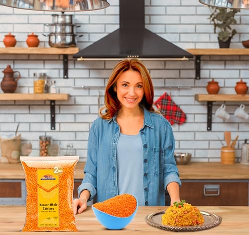 Image of Rani Masoor Gota (Football) Indian Red Lentils Skinless 32oz (2lbs) 908g ~ All Natural | Gluten Friendly | NON-GMO | Kosher | Vegan | Indian Origin