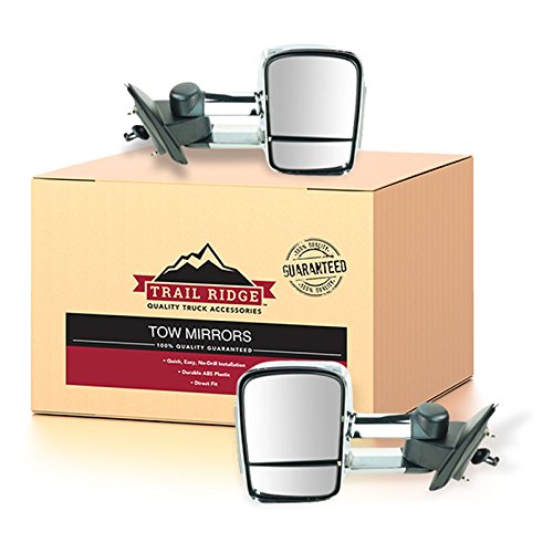 Trail Ridge Towing Mirror Power Heated Smoked Signal Chrome Pair for GM Pickup