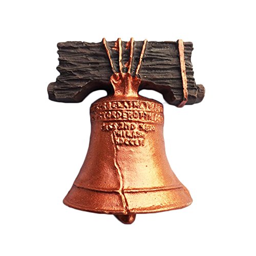 MUYU Magnet 3D Philadelphia Liberty Bell Imán de Nevera de Estados Unidos de Viaje Adhesivo Recuerdo hogar y Cocina Decoración, América Imán de Nevera