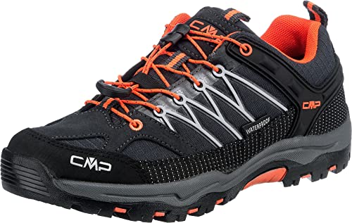 CMP Rigel Low Trekking Wp Walking Shoe, Antracite-Flash Orange,...