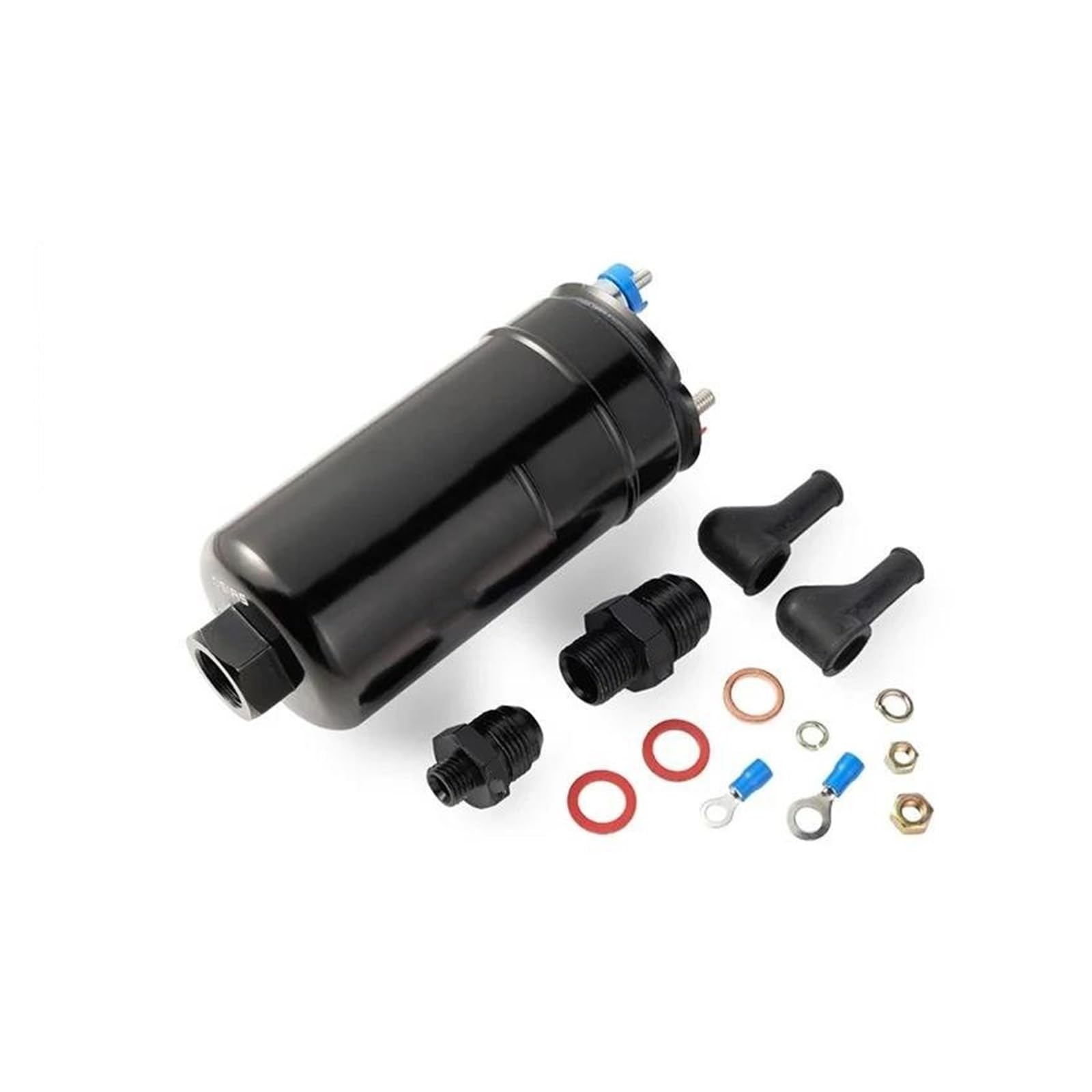 Elektrische Inline Kraftstoffpumpe 380LPH Inline-Außenkraftstoffpumpe 10AN-Einlass 8AN-Auslass 044-Ventil-Kohlebürste Und Kommutator Hergestellt Aus E85