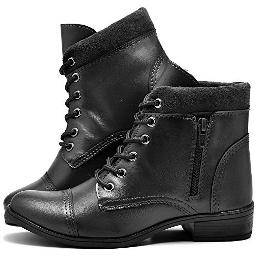 Bota Coturno Cano Curto Feminino DUBUY 210FDB Tamanho:36;cor:Preto;gênero:Feminino