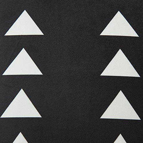 Nestinco BOTABK12 Set Of 2 Black Lumbar Pillow Covers With White Triangles Print 12 X 20 Inches Boho Aztec Polyester Blend Decorative Throw Pillow Covers thumb #5