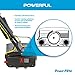 Multiwash 14 inch Commercial Floor Scrubber Machine by Powr-Flite, Power Scrubbers for Cleaning a Variety of Hard and Soft Surface Floors, PFMW14