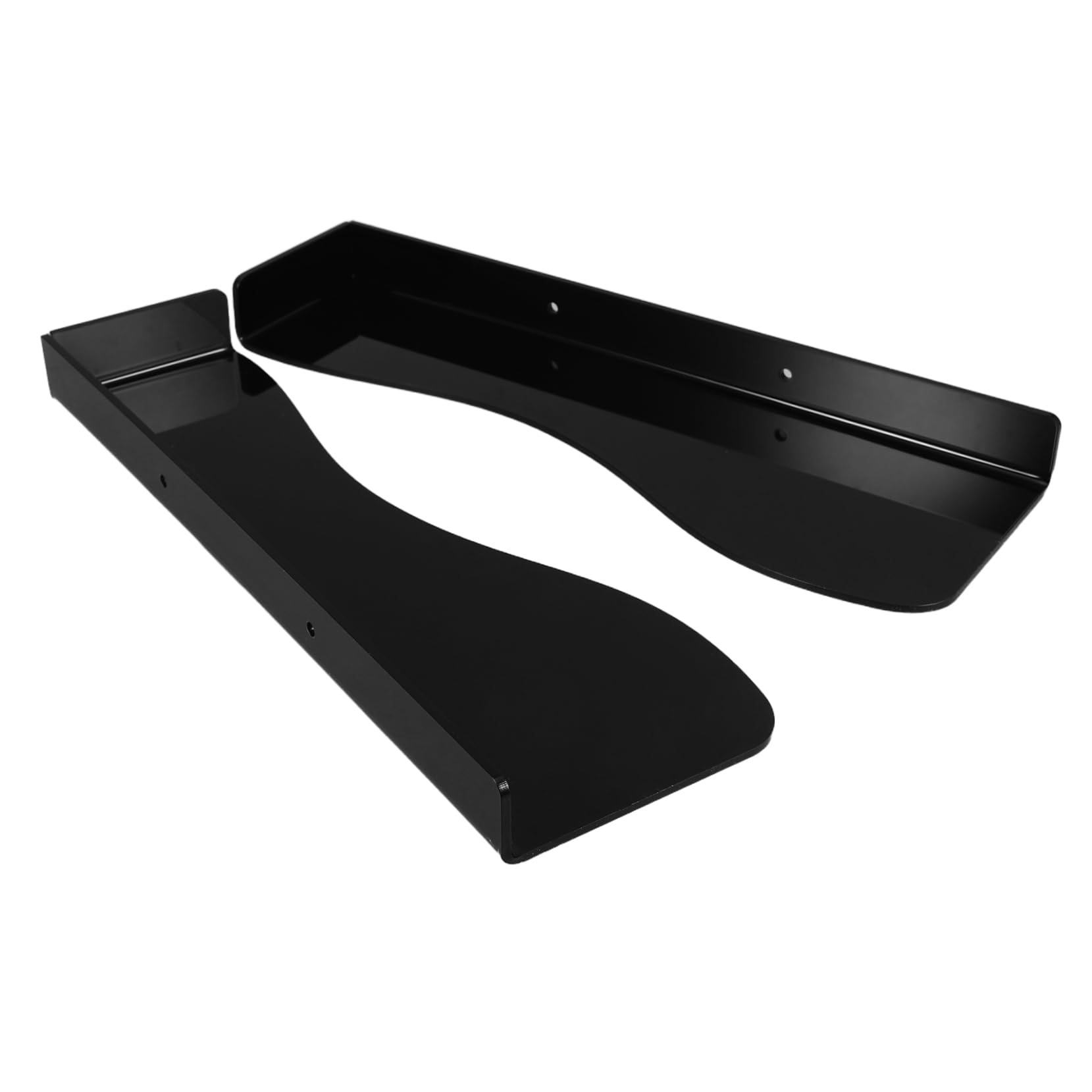 CHILDWEET 1set Adjustable Acrylic Shoe Display Mounted Shelf for High Heels Boots Sandals Modern Floating Organizer for Entryway Living Room Bedroom Easy to Install Stylish Storage