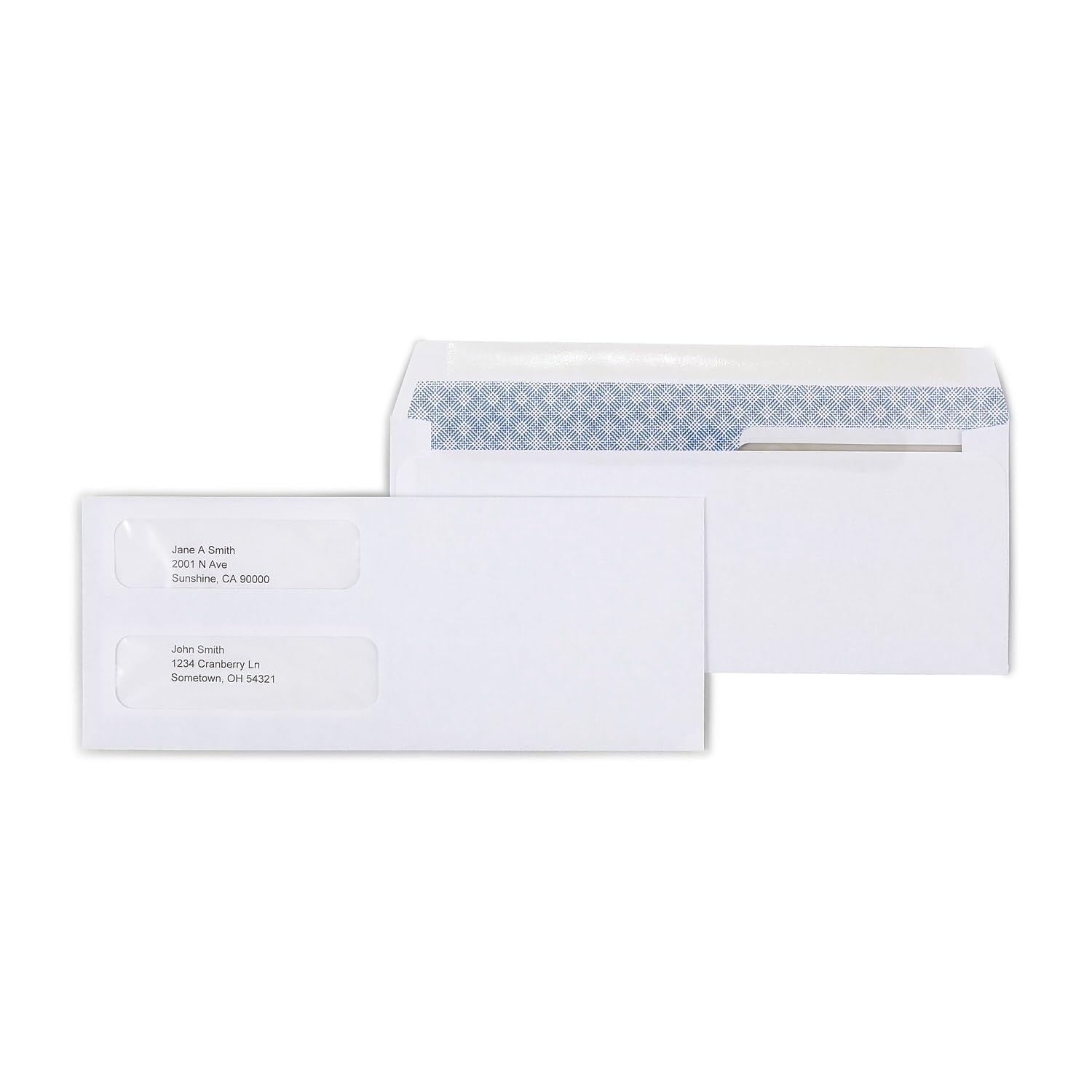 Staples 381898 Enveloppes gommées double fenêtre LSR 1 000/Bx