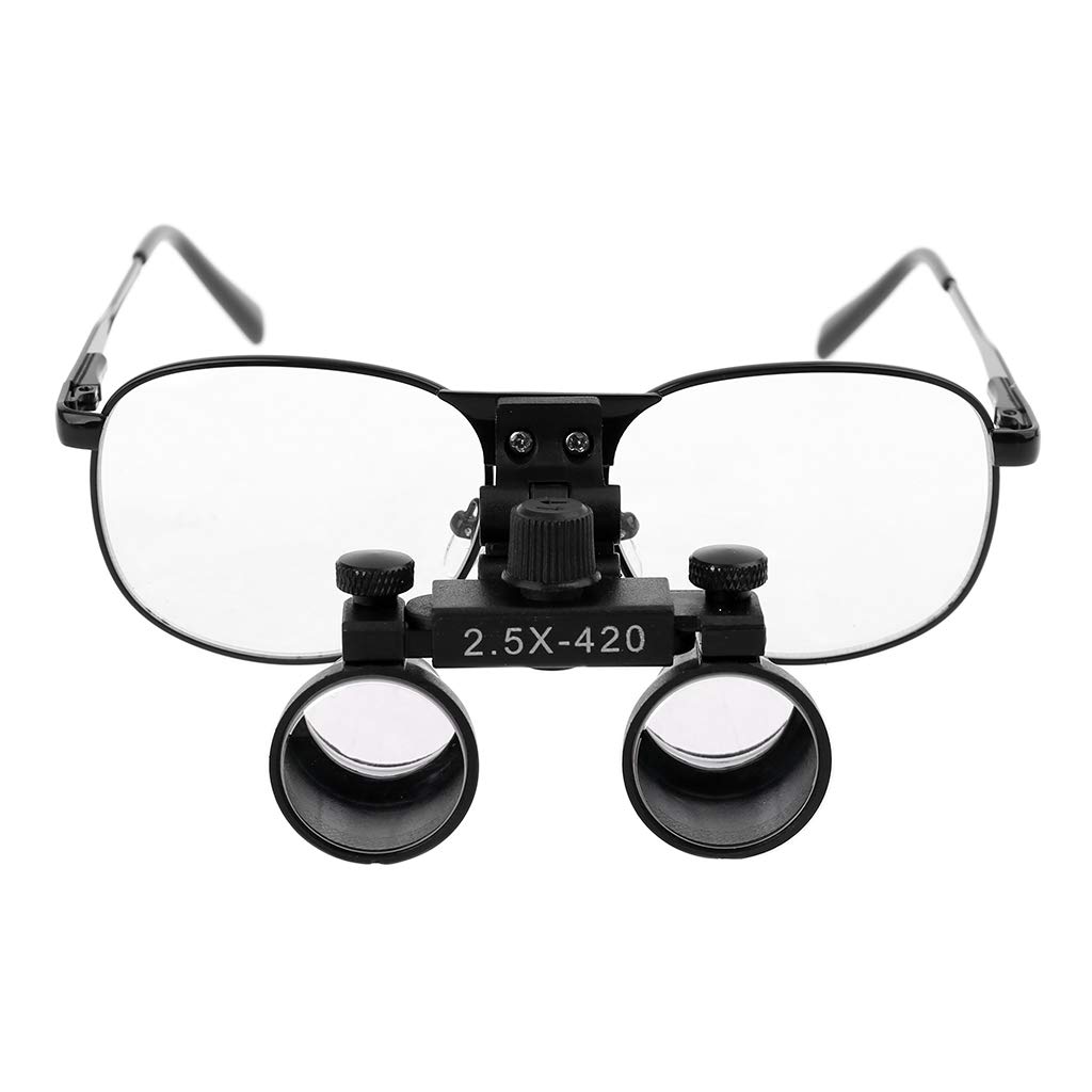 2.5X 3.5X Binoculaire Chirurgie Loupe Dentaire Loupe Chirurgicale Médicale w Lunettes