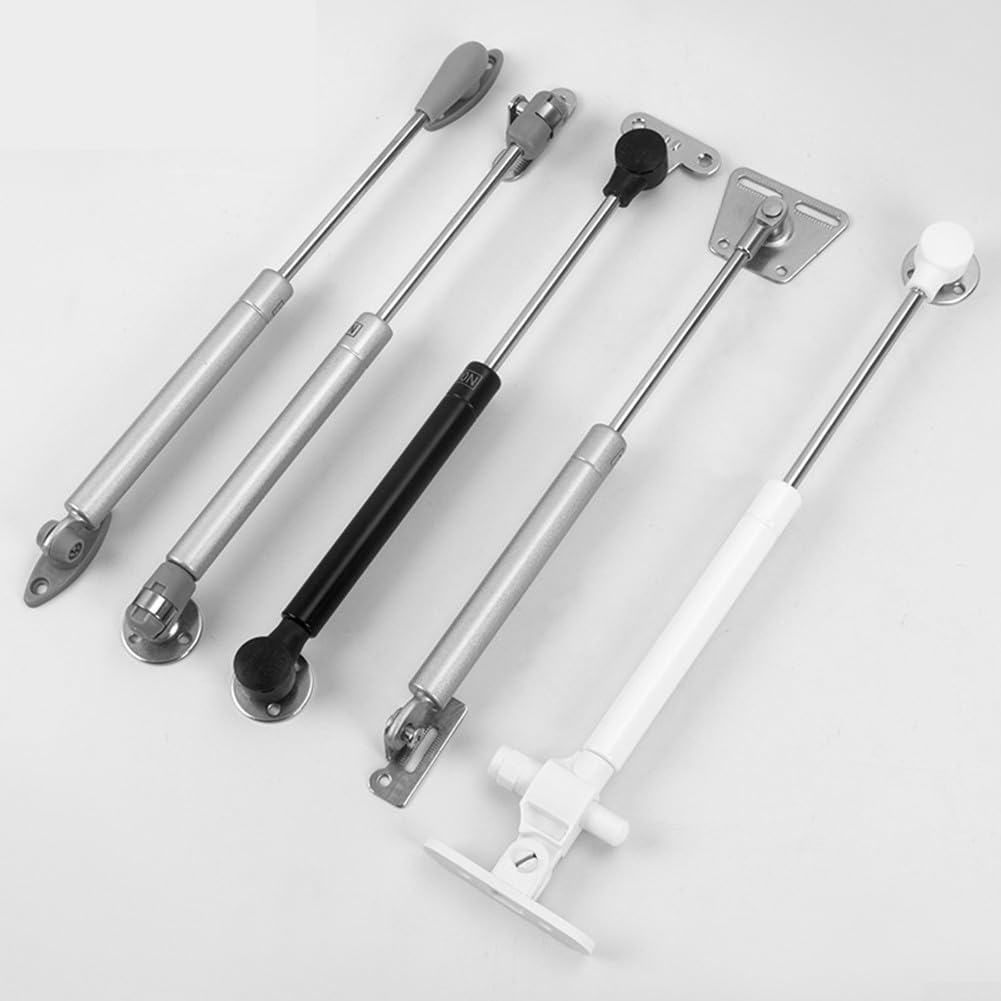 Amortiguador de gas 100N para puertas de gabinete, soporte de elevación hidráulico, mecanismo de cierre suave, fácil de instalar, accesorios de gabinete, amortiguador de cocina (4 unidades)