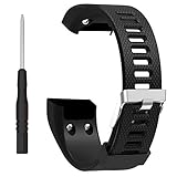 ZSZCXD Band for Garmin vivosmart HR+, Silicone Strap Replacement Wristband for Garmin vivosmart HR+ (No Tracker) (Black)