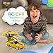 Family Smiles Kids Transforming Robot RC Car Toys for Boys 8-13 Remote Control Gift Yellow
