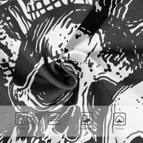 Black Skulls White Girl Panties Cute Girls Underwear Toddler Cotton Colorful Kids Undies Briefs 2t3