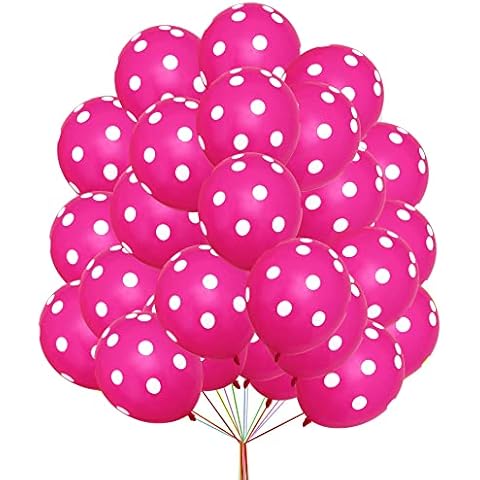 Bright Hot Pink Polka Dot Balloons Pack Cover