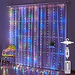 Honche led curtain lights 300 led 8 modes usb with remote for home room bedroom wedding party christmas window wall decorations room decor 21 51uucrs81el. Sl500. Ss150