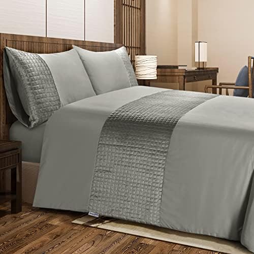 Bronwen Mathews Super King Duvet Cover Set Soft Microfibre with Quilted